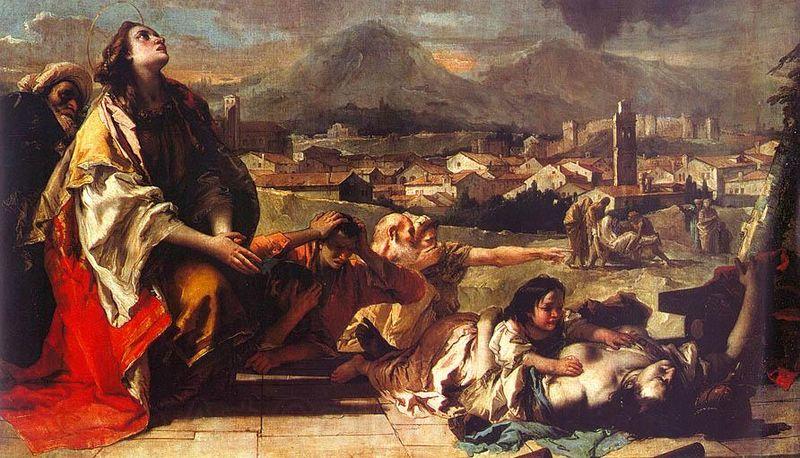 Giambattista Tiepolo Saint Tecla at Este Spain oil painting art